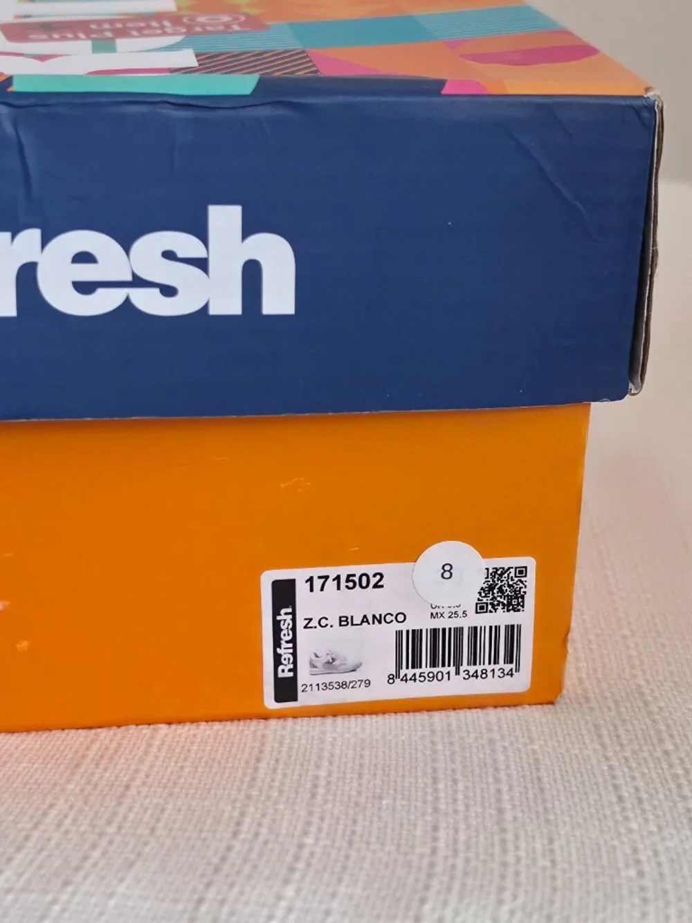 Refresh Women's Sneakers 171502 White Beige Animal Print NWT NIB US 8